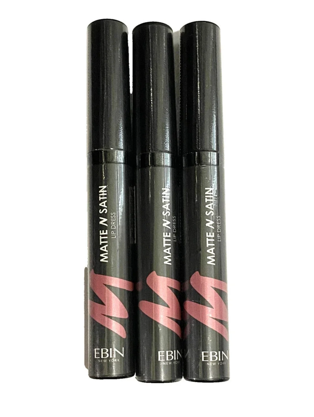 2-Pack NEW Ebin Matte N Satin Lip Dress Gloss in CMSLD01 Suave (Sealed)
